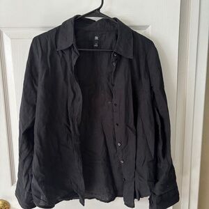 Black Linen Shirt